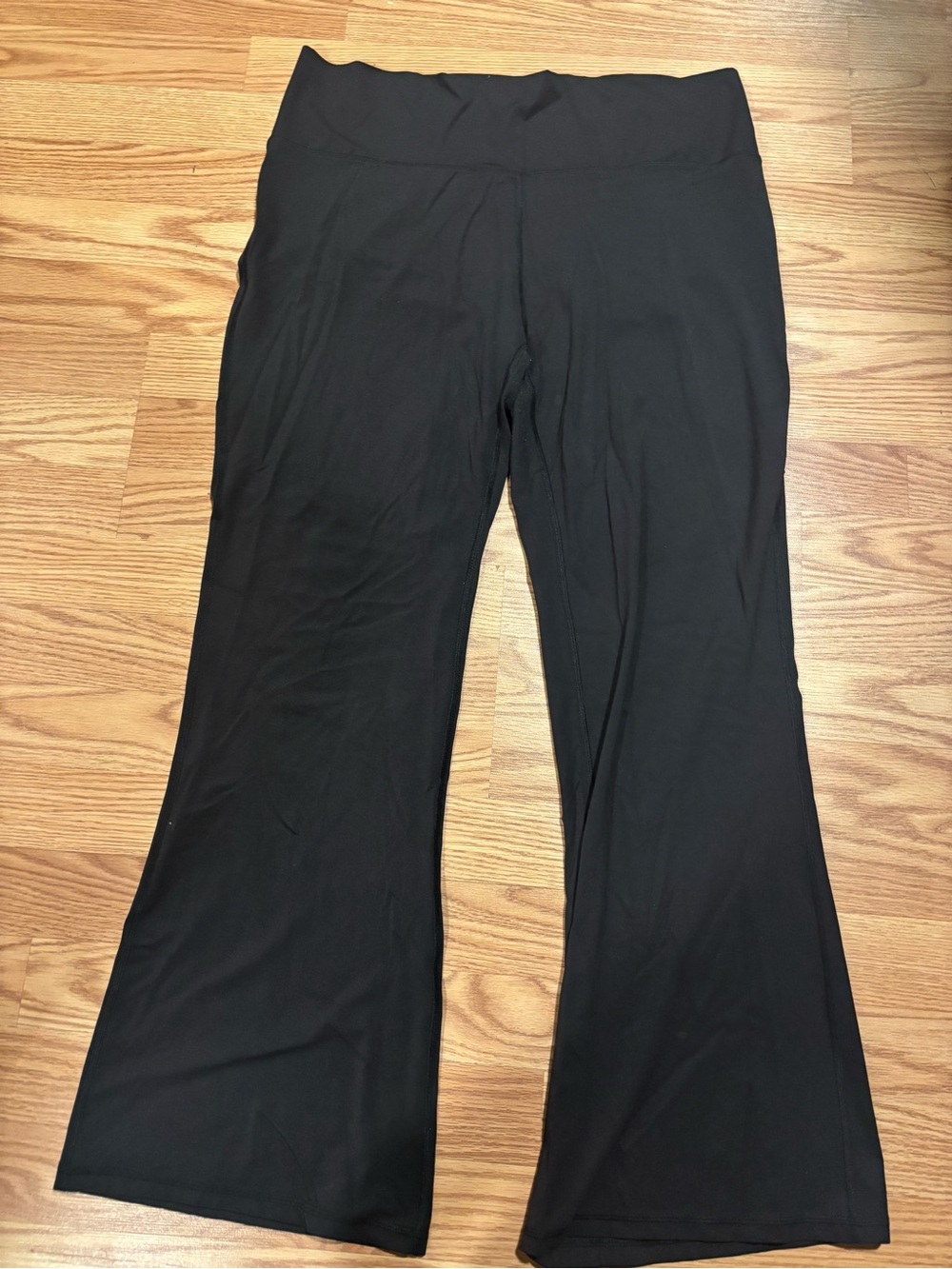 Avia Black Straight-Leg Active Pants XXXL